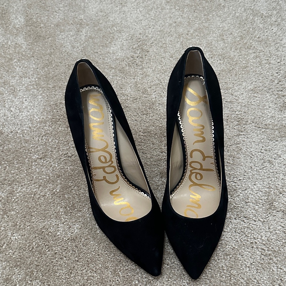 Sam Edelman Black Pointed Toe Heels